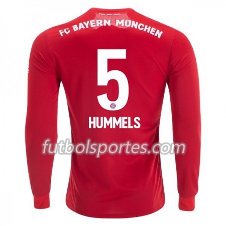 Camisetas Bayern de Múnich Mats Hummels 5 Primera Equipacion 2019/2020 Manga Larga